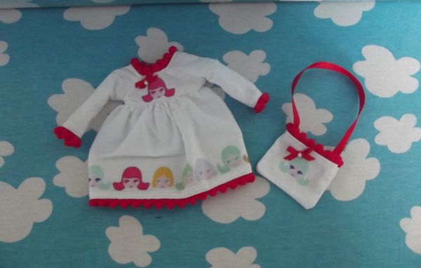 Set de Vestido e bolça para Blythe (NOVO)